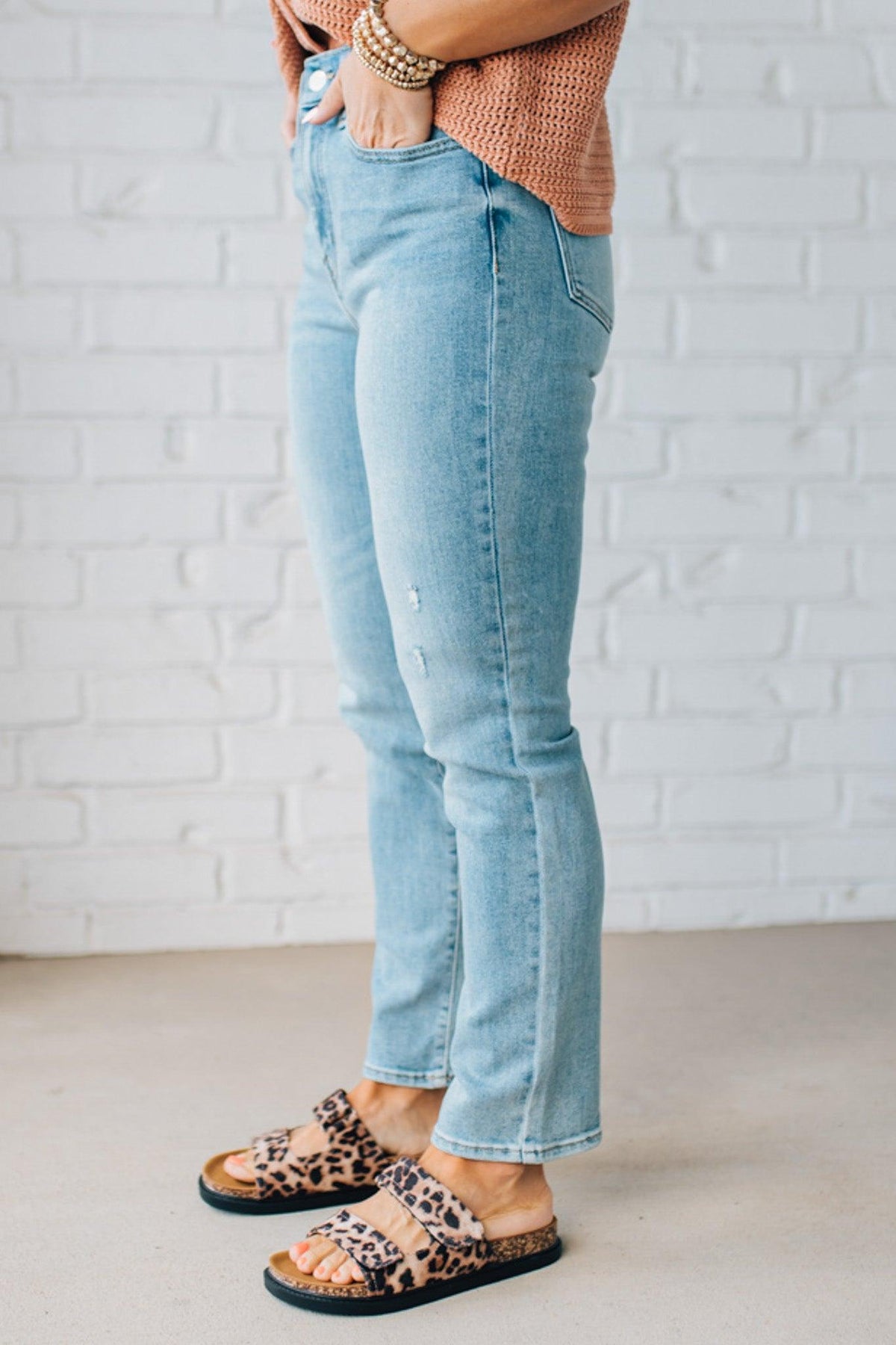Demi High Rise Slim Ankle Jeans - EUNINA
