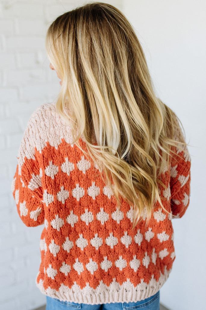 Diamond Accent Woven Cardigan