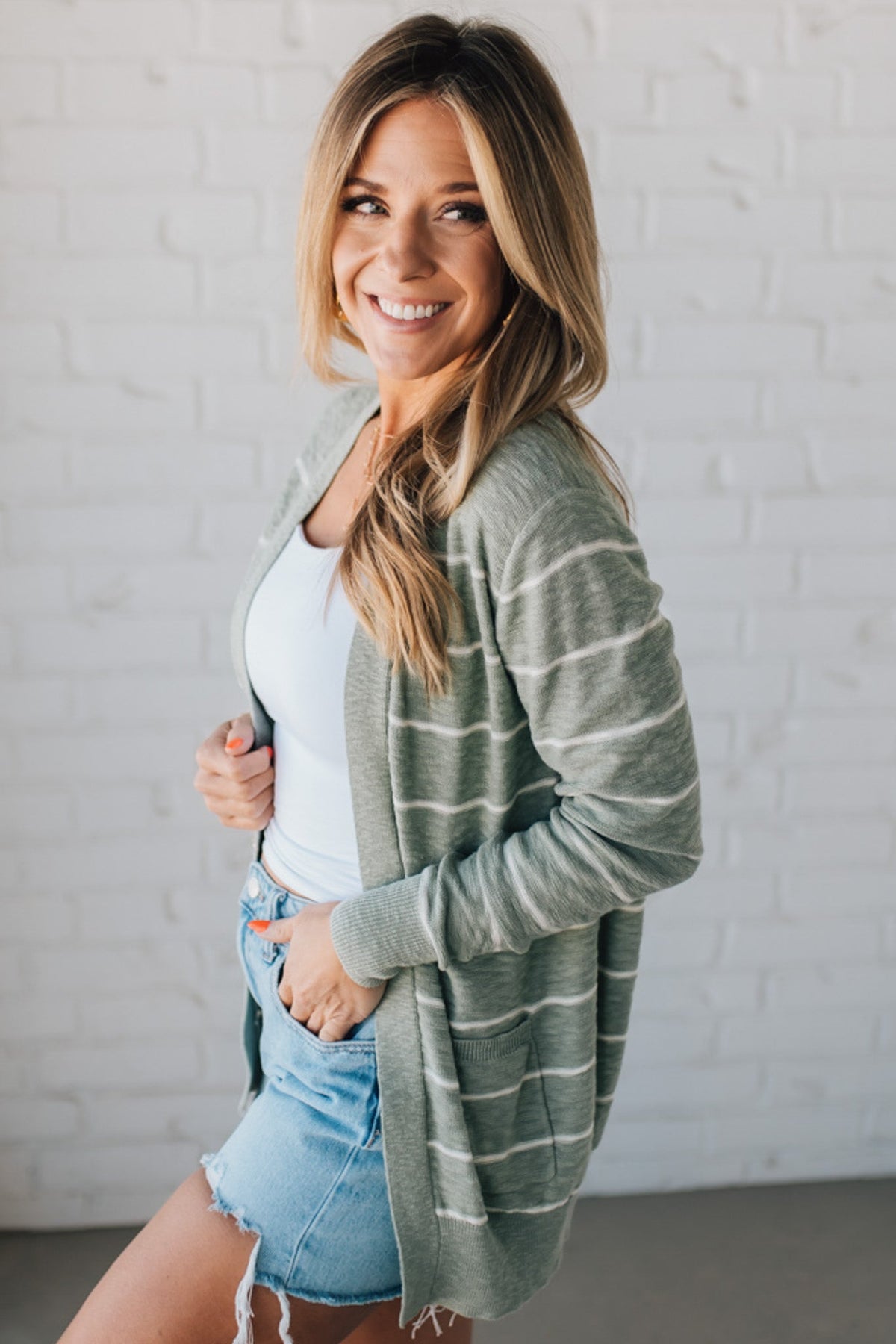 Don't Miss It Striped Cardigan