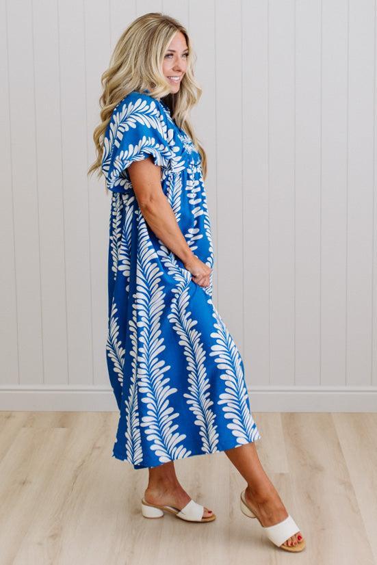 Dona Printed Smocked Dress