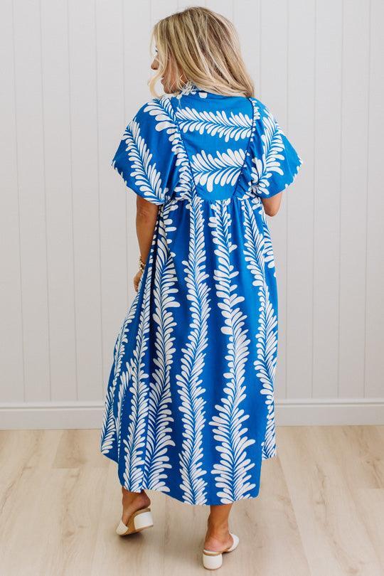 Dona Printed Smocked Dress