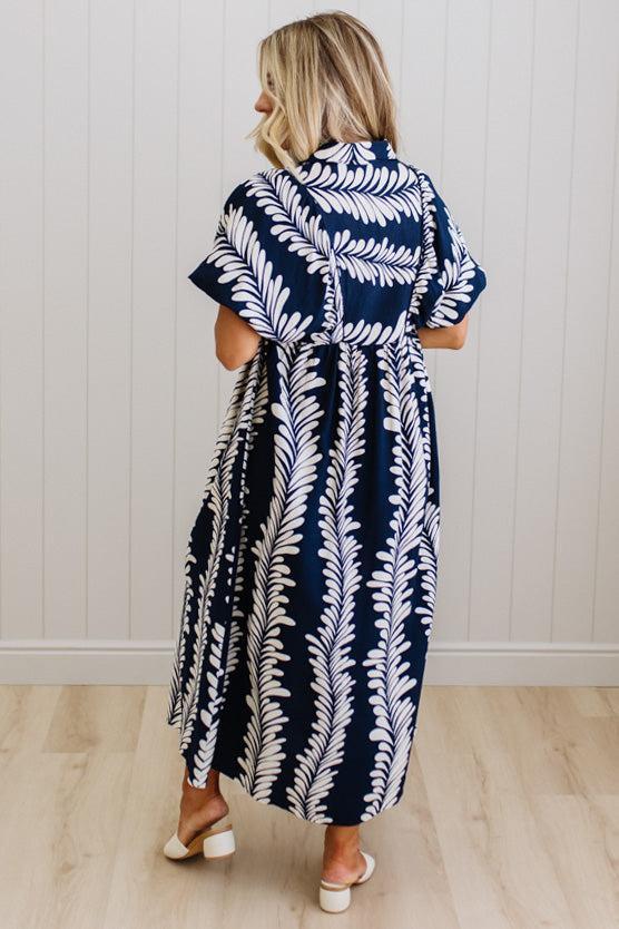Dona Printed Smocked Dress