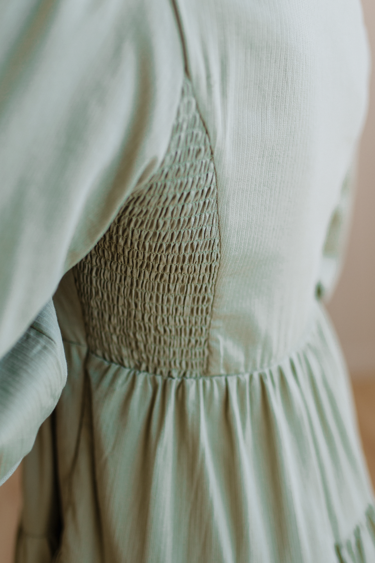 Ella Square Neck Tiered Mini Dress