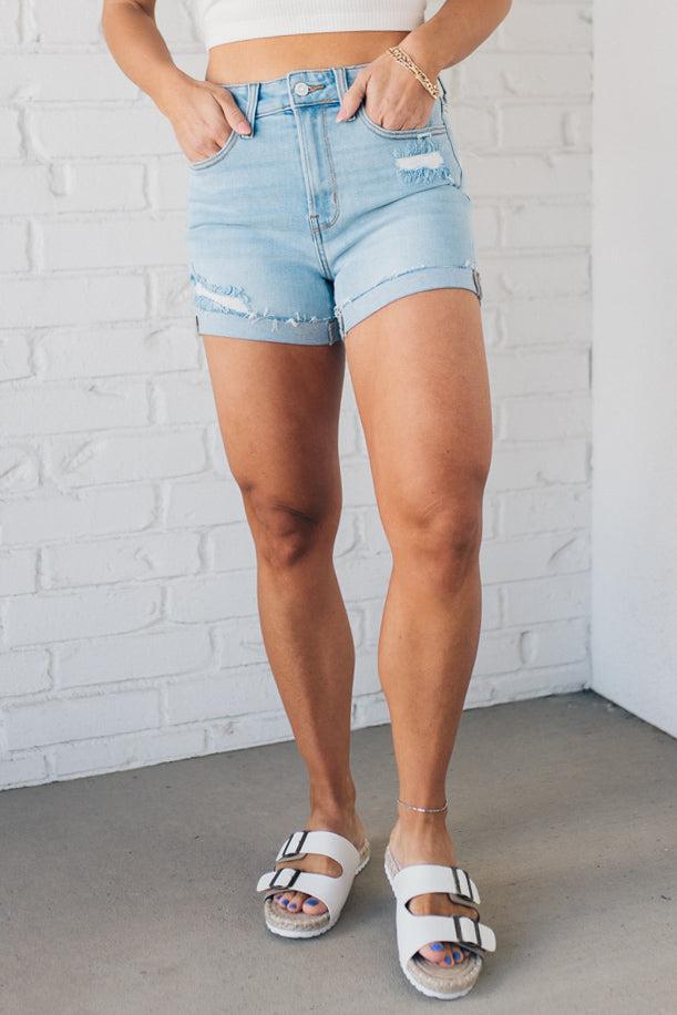 Esther Cuffed Shorts - ZENANA