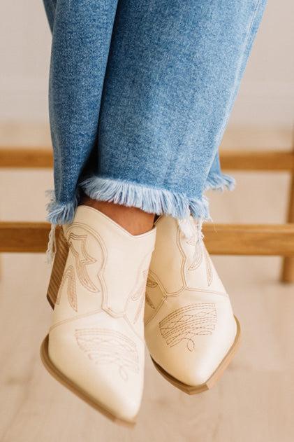 Frankie Western Heeled Mules