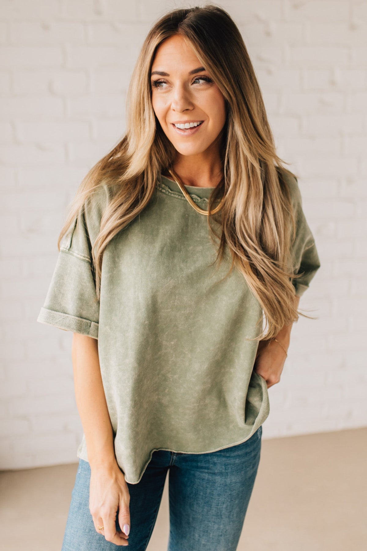 French Terry Dolman Tee