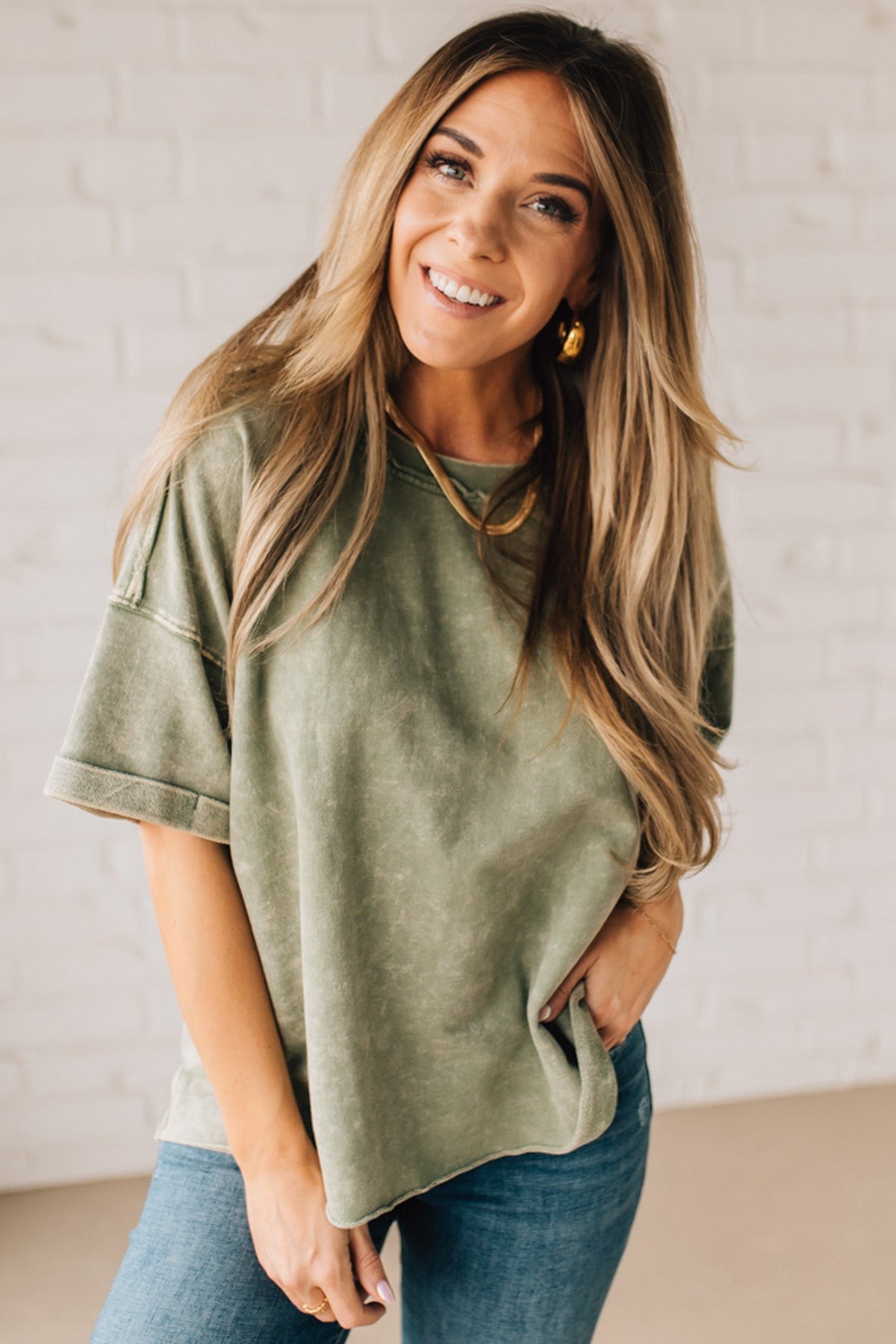 French Terry Dolman Tee