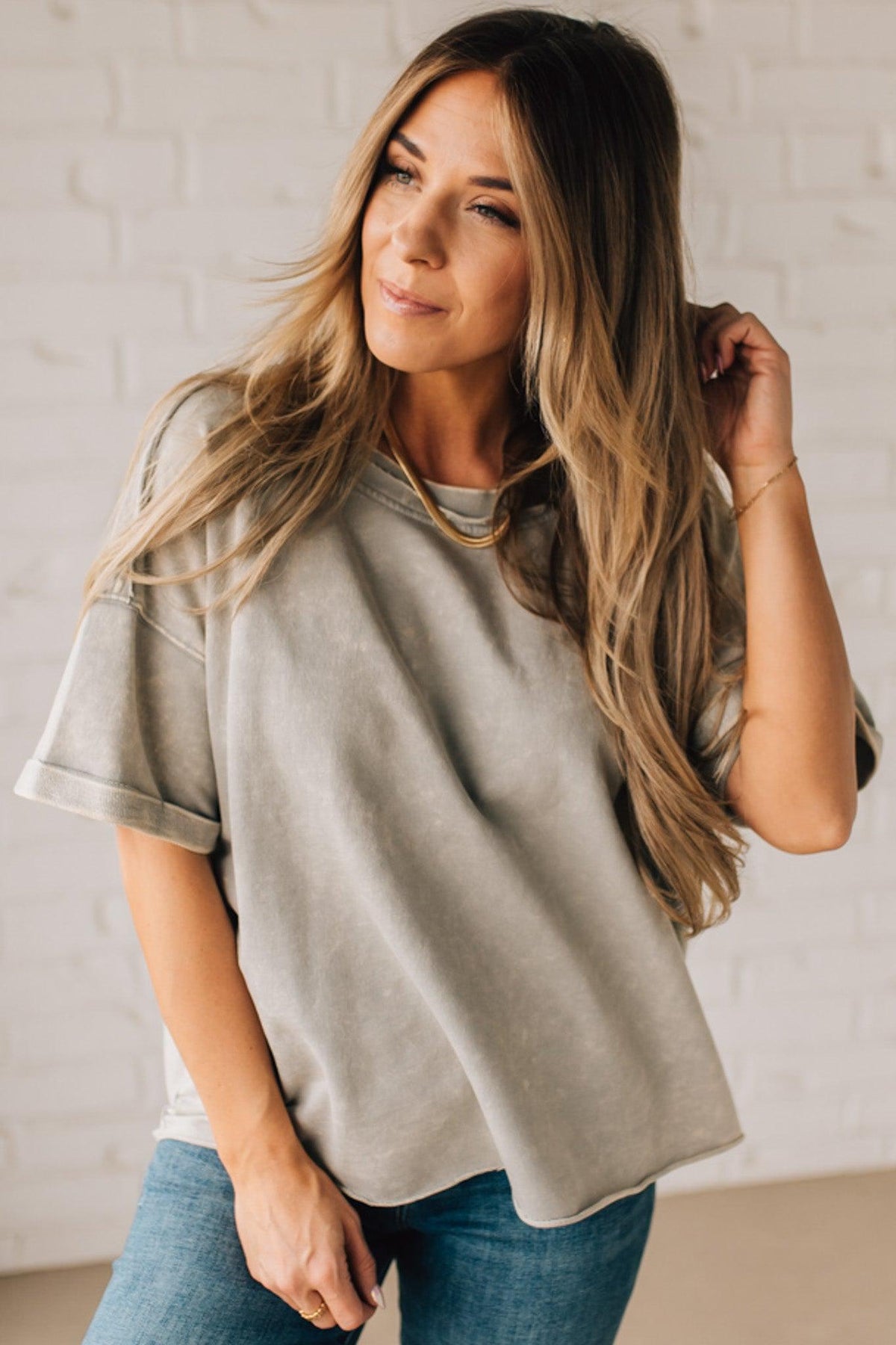 French Terry Dolman Tee