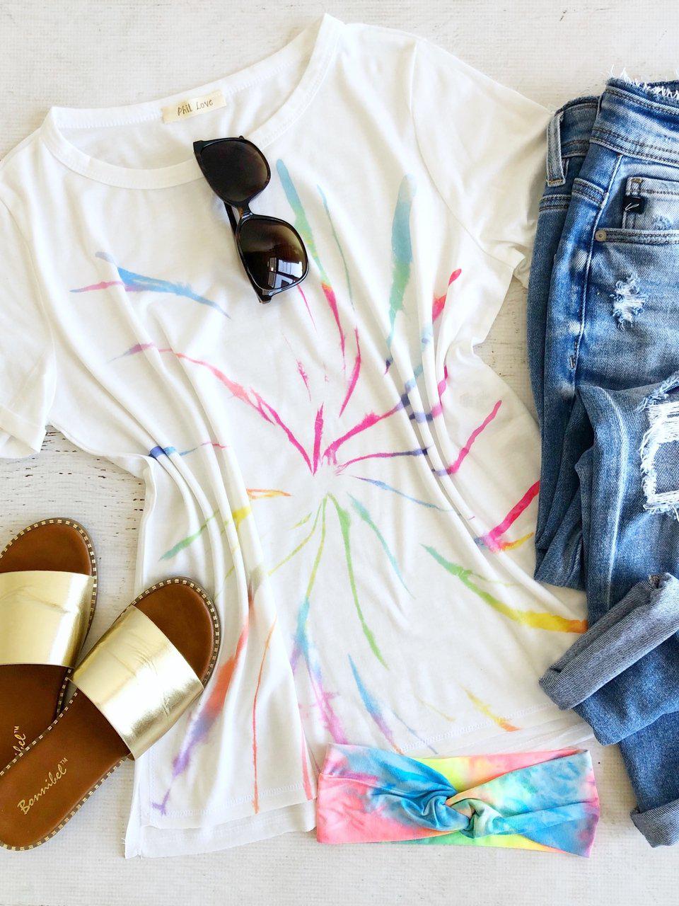 Spiral Dye Tee | Clearance