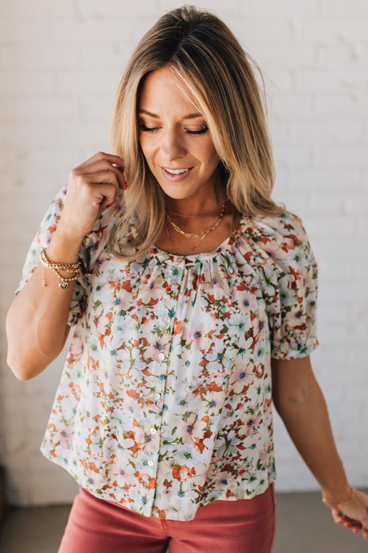 Garden Goddess Flowy Floral Top