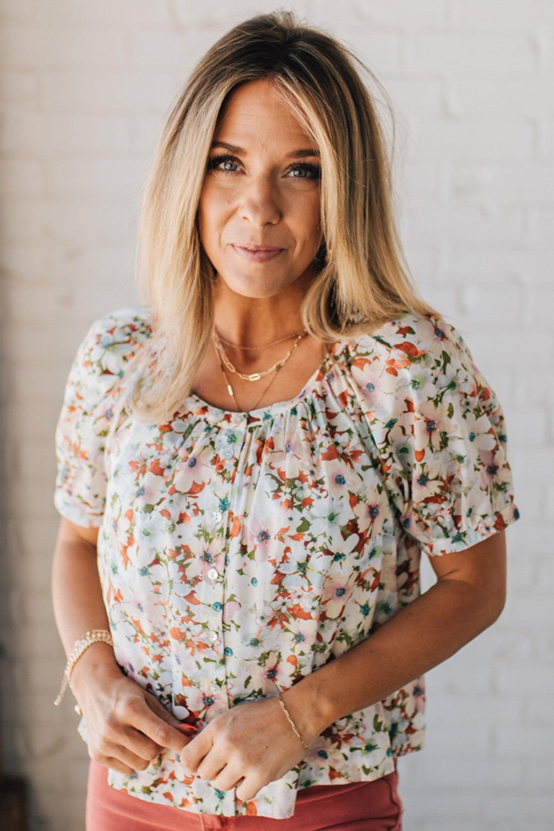 Garden Goddess Flowy Floral Top