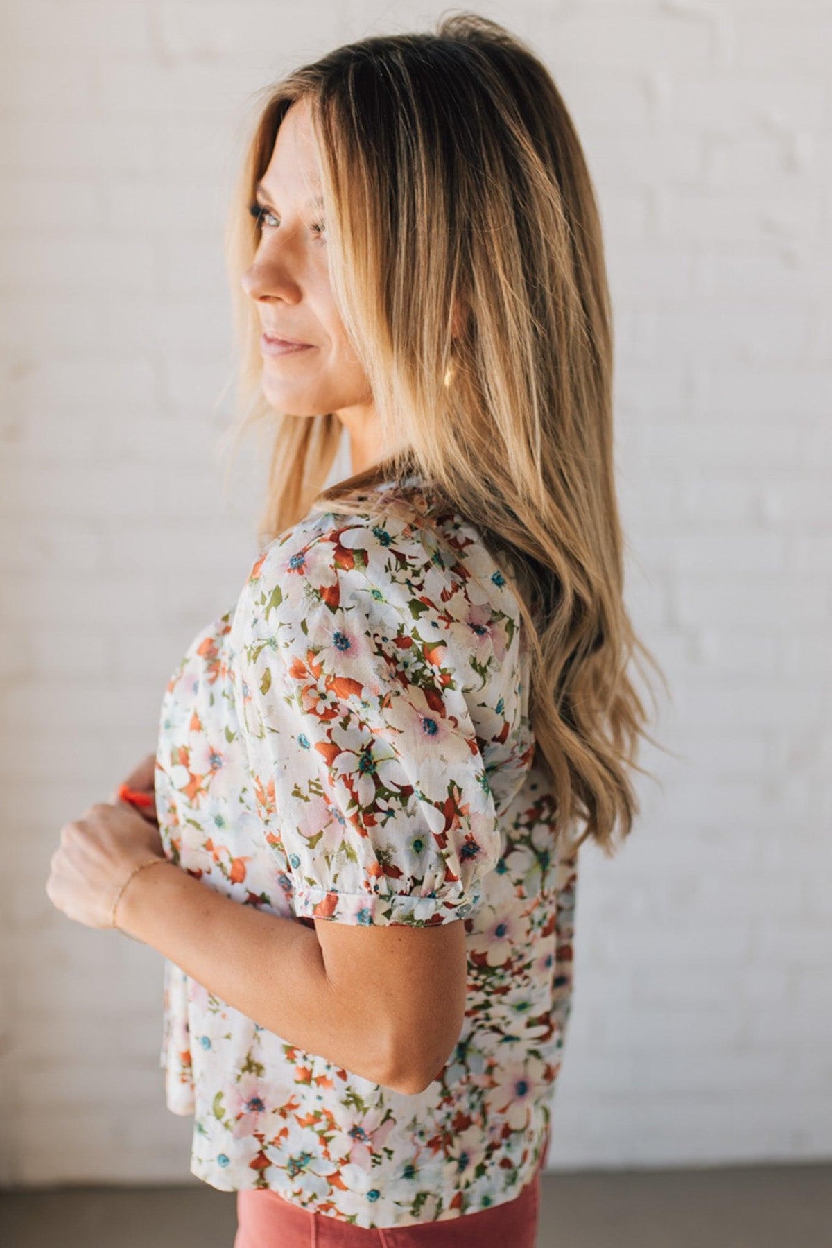 Garden Goddess Flowy Floral Top