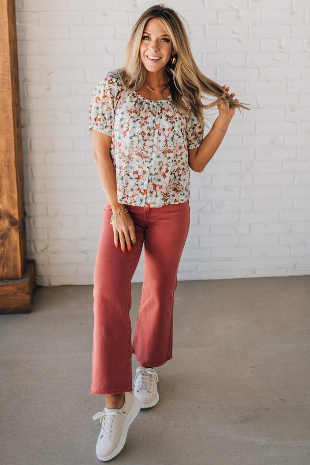 Garden Goddess Flowy Floral Top