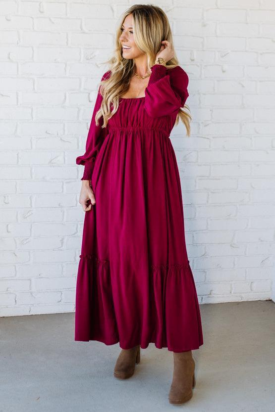 Gathered Empire Waist Maxi