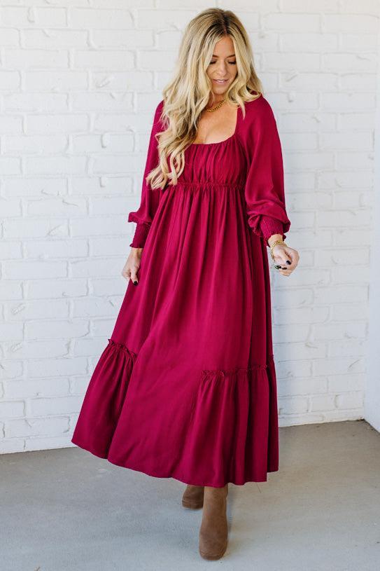 Gathered Empire Waist Maxi
