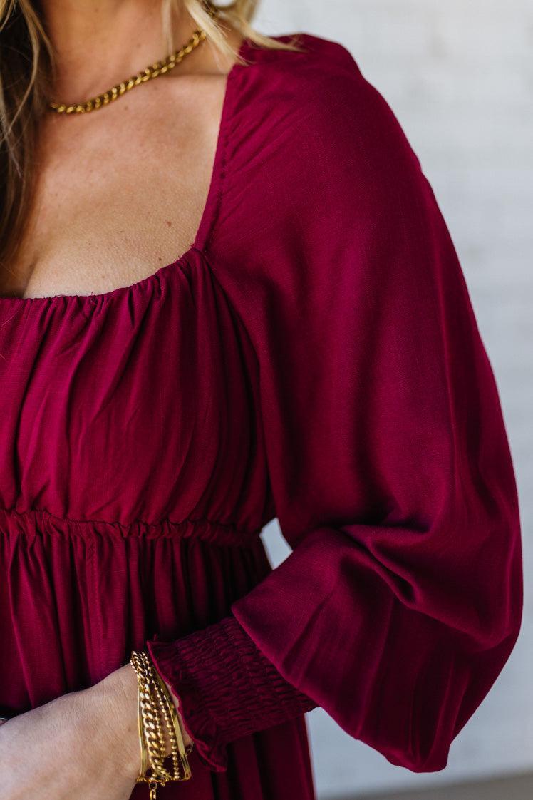 Gathered Empire Waist Maxi