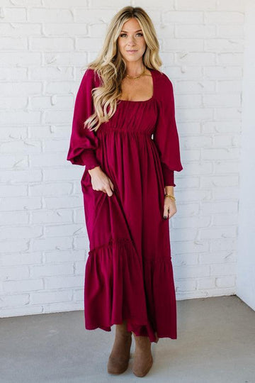 Gathered Empire Waist Maxi