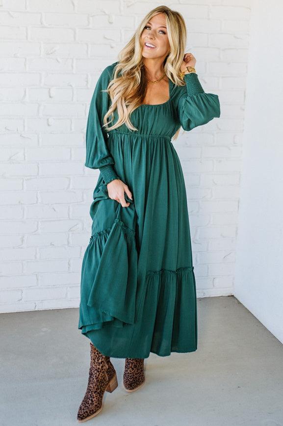 Gathered Empire Waist Maxi