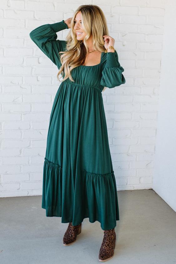 Gathered Empire Waist Maxi
