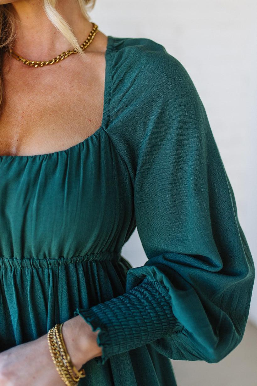 Gathered Empire Waist Maxi
