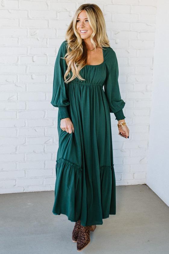 Gathered Empire Waist Maxi