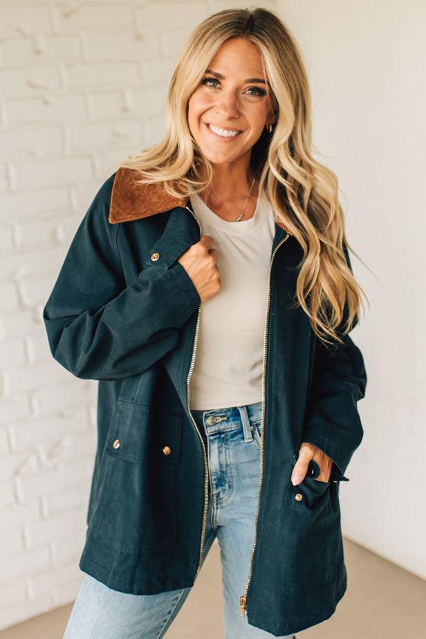 Gingham Lined Chore Jacket