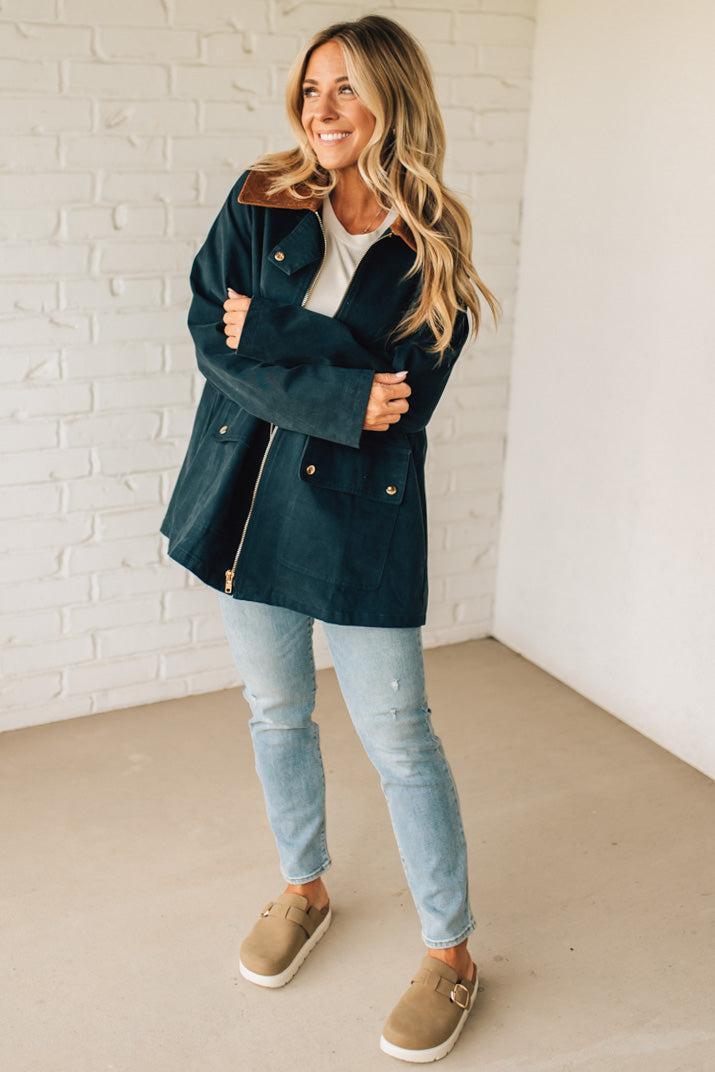 Gingham Lined Chore Jacket