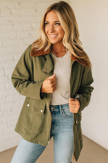 Gingham Lined Chore Jacket