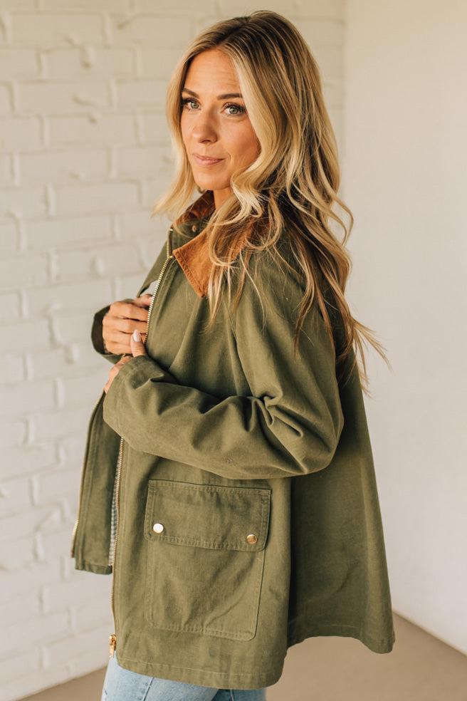 Gingham Lined Chore Jacket
