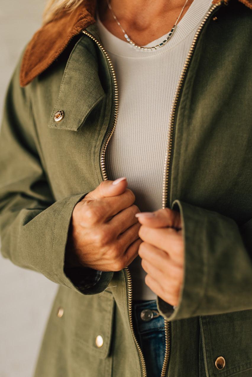 Gingham Lined Chore Jacket