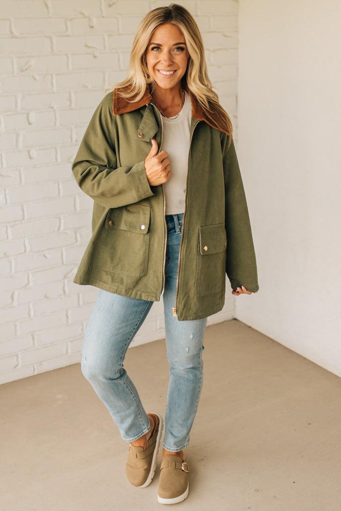 Gingham Lined Chore Jacket
