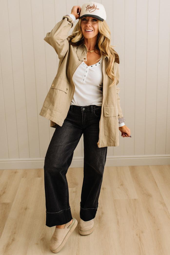 Gingham Lined Chore Jacket