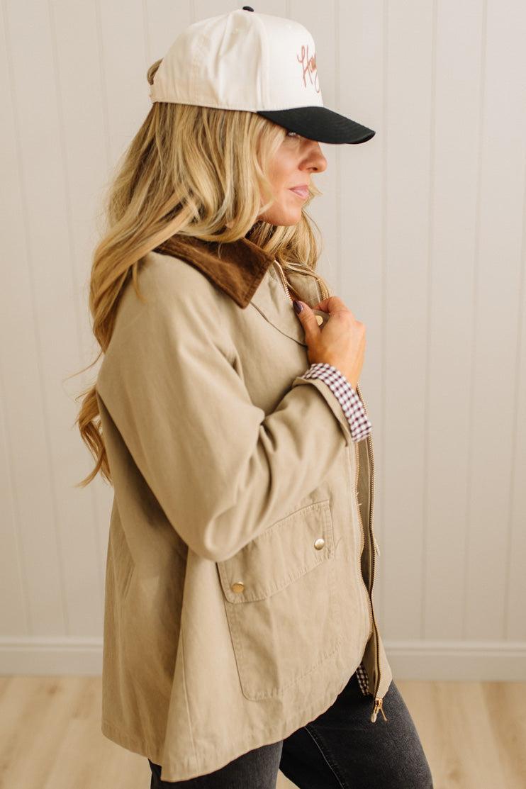 Gingham Lined Chore Jacket
