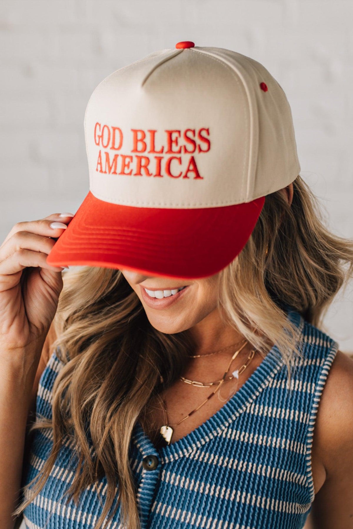God Bless America Trucker Hat