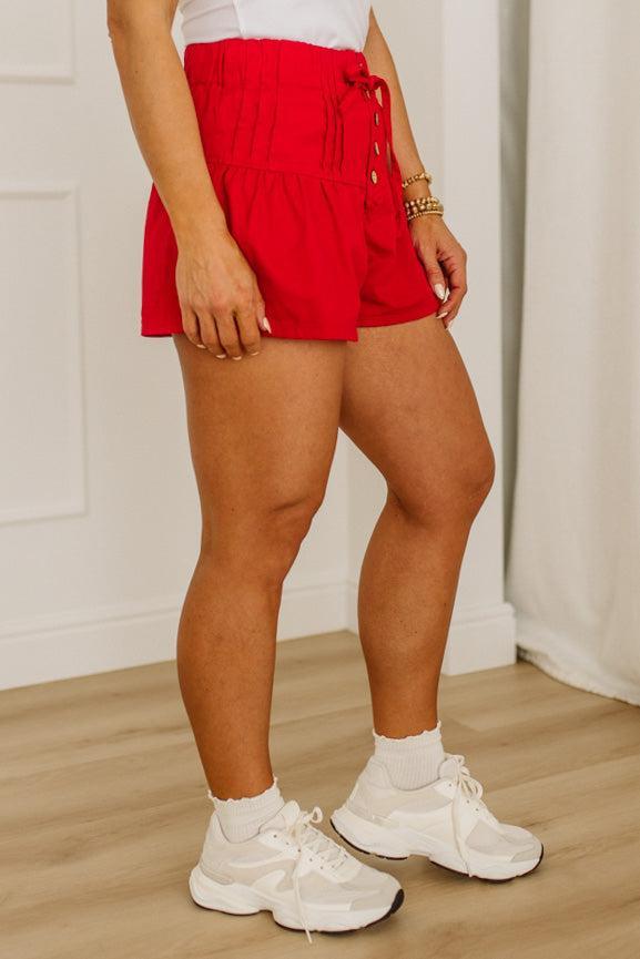 Gracey Twill Pintuck Shorts - SO ME