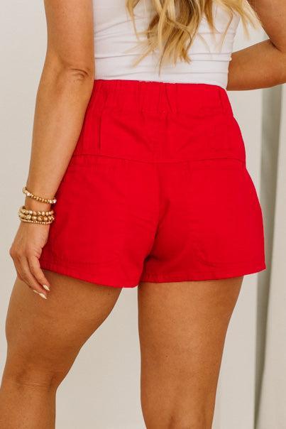 Gracey Twill Pintuck Shorts - SO ME