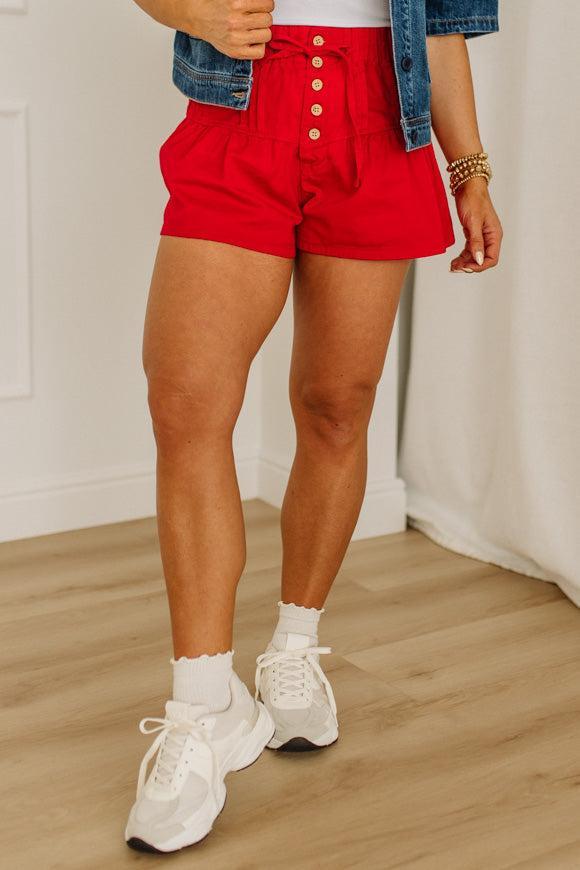 Gracey Twill Pintuck Shorts - SO ME