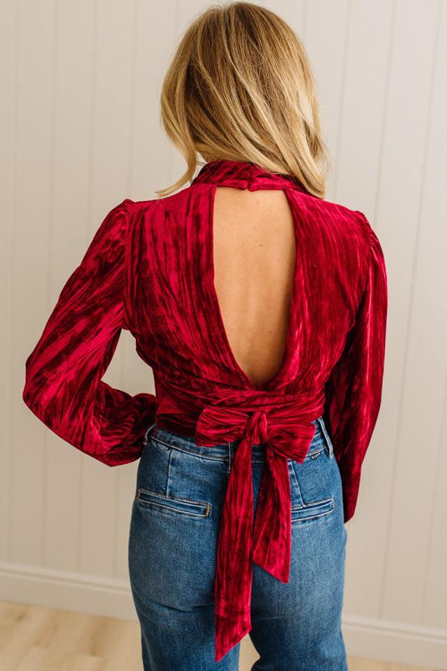 Holiday Vibe Velvet Top