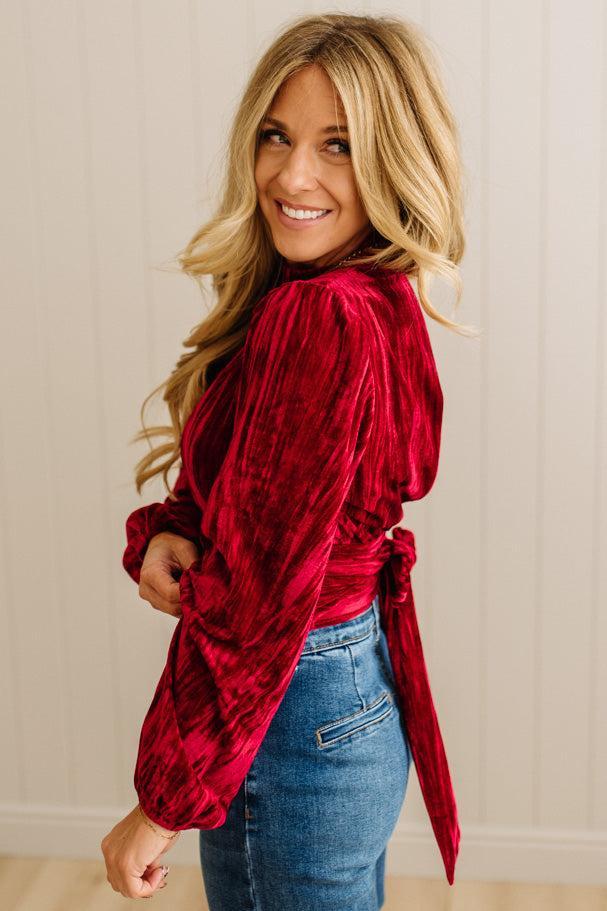 Holiday Vibe Velvet Top