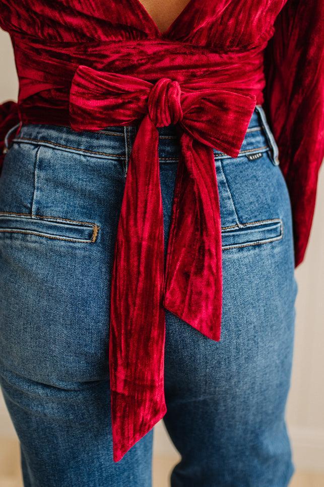 Holiday Vibe Velvet Top