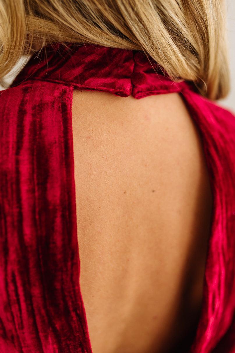 Holiday Vibe Velvet Top