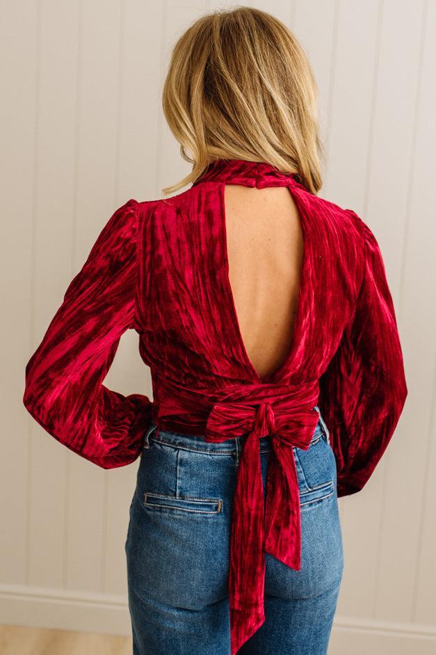 Holiday Vibe Velvet Top