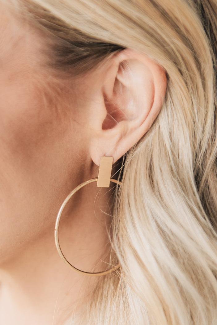 Hoop + Bar Earrings