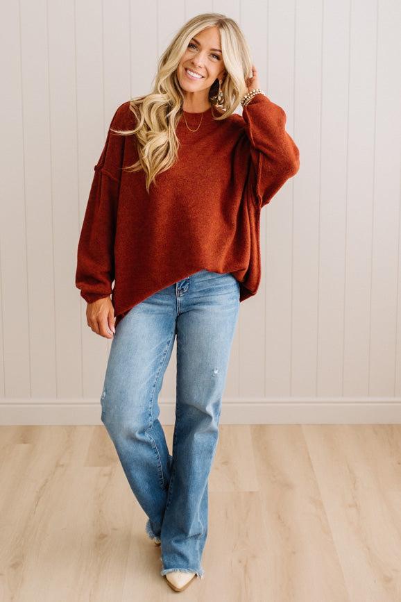 Jada Oversized Melange Sweater