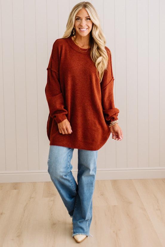 Jada Oversized Melange Sweater