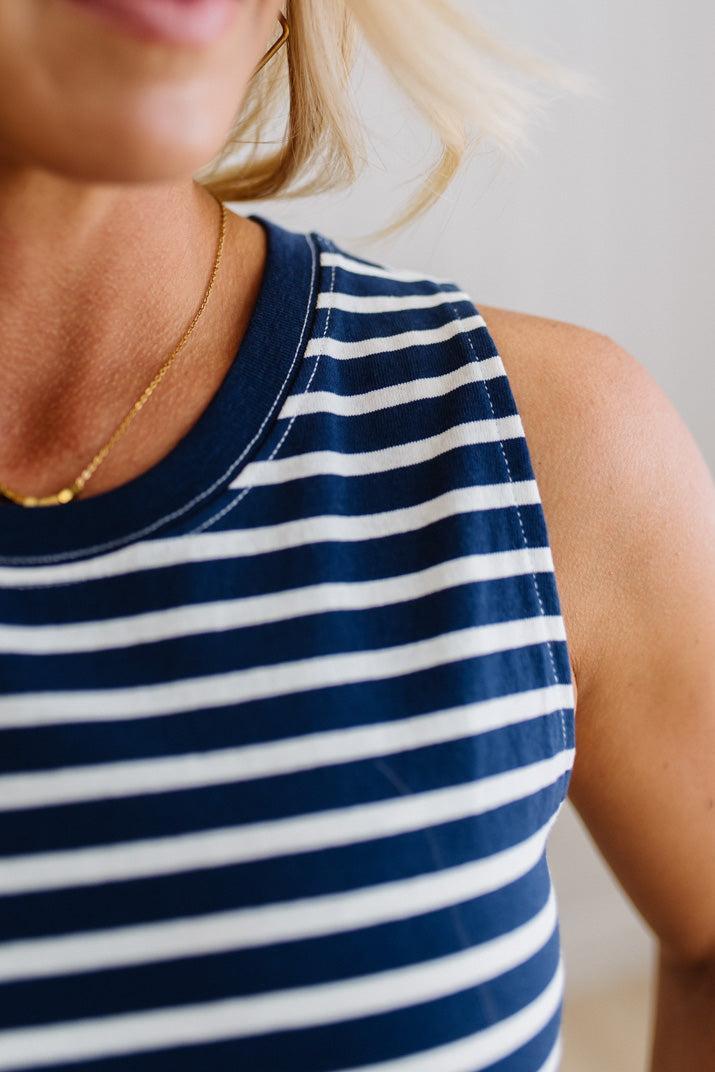 Jamie Striped Tank Shift Dress