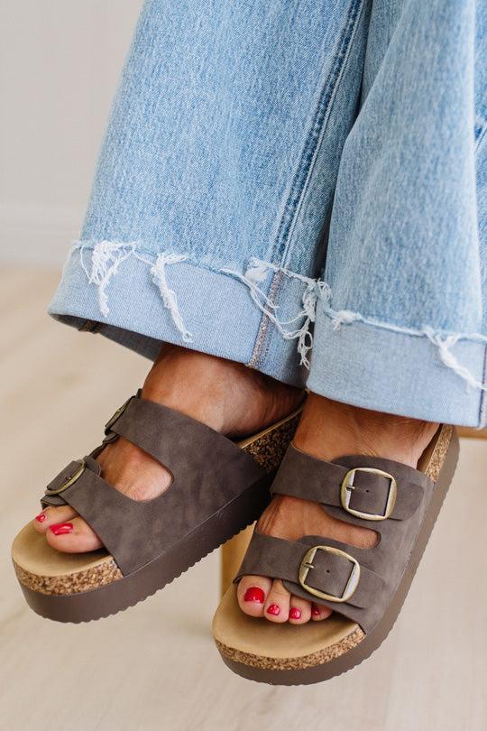 Janey Double Strap Platforms | Mocha