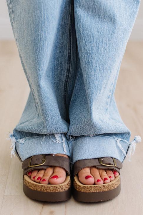 Janey Double Strap Platforms | Mocha