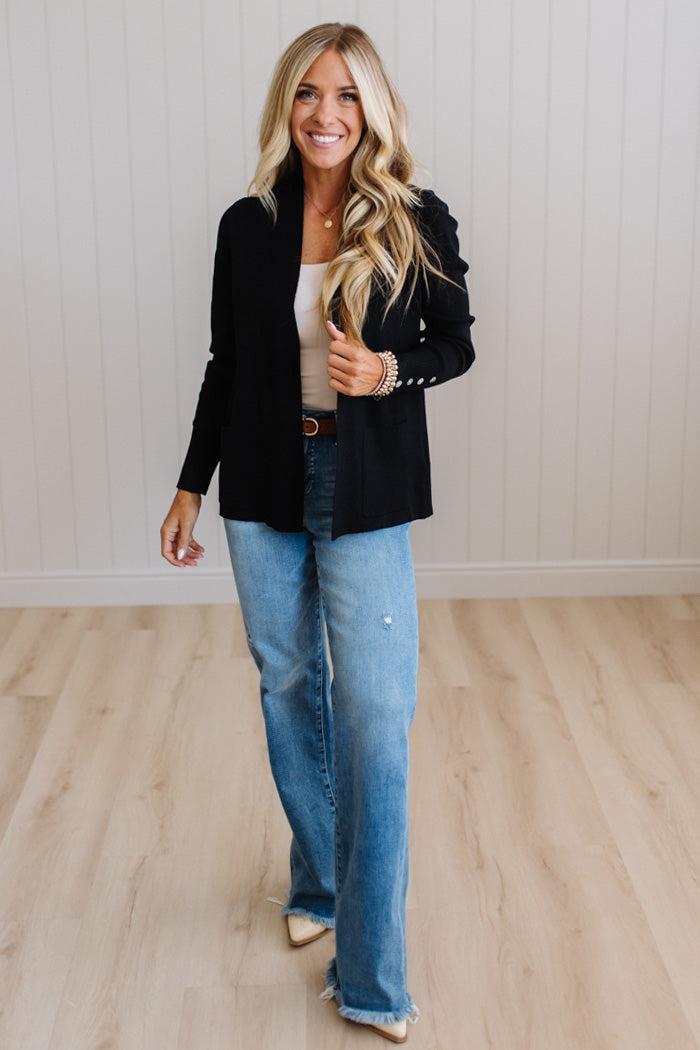Jayne Button Cuff Cardigan