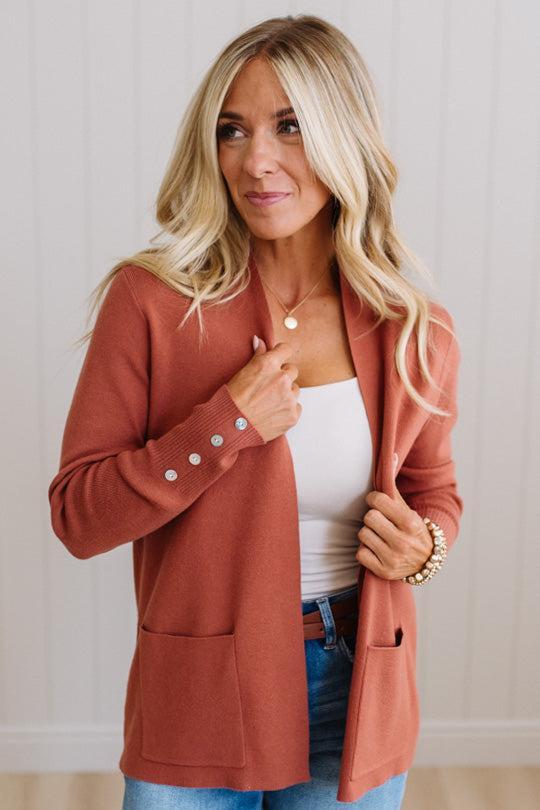 Jayne Button Cuff Cardigan